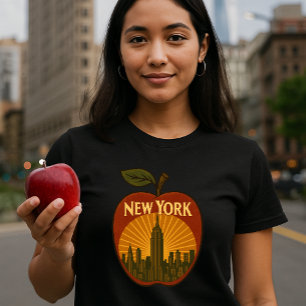 Camiseta Nova York Big Apple Retro Art Deco
