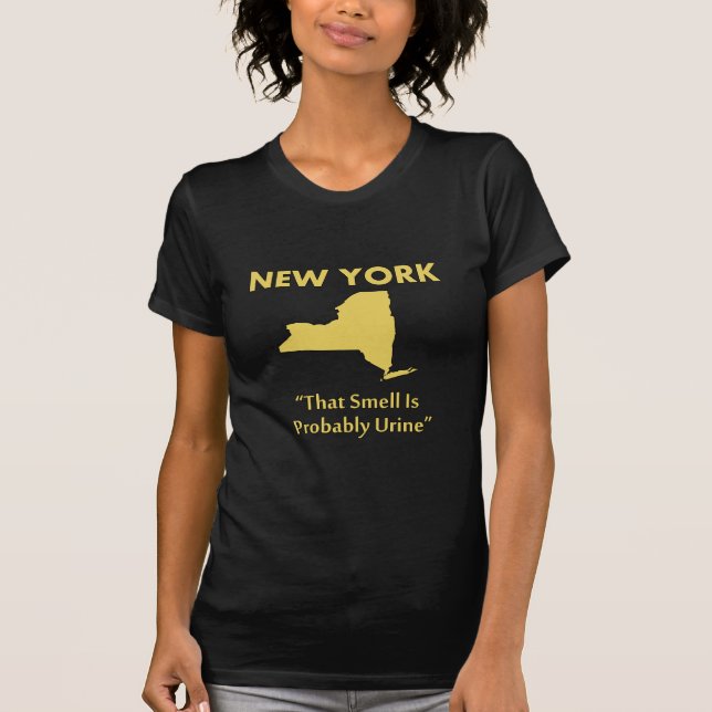 Camiseta Nova York - Esse Cheiro Provavelmente é Urina (Frente)
