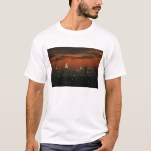 Camiseta Nova York, EUA. Linha do horizonte de Manhattan 2