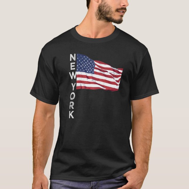 Camiseta Nova York Ny Long Island Upstate Big Apple Férias (Frente)