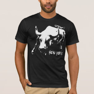 Camiseta Nova York NY Shirt Bull Souvenir Top
