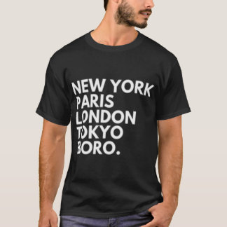 Camiseta Nova York Paris Londres Tokyo Middlesbrougho