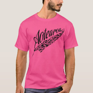 Camiseta Nova Zelândia Aotearoa Kiwi Fern All Blacs Tattoo