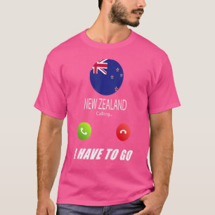 Camiseta Nova Zelândia Flag Souvenir Nova Zelândia Está Cha