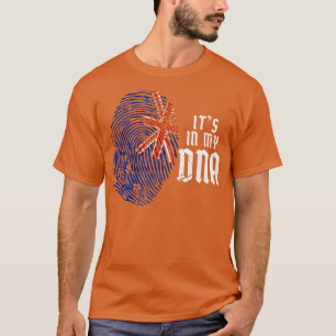 Camiseta Nova Zelândia Impressão Digital Nova Zelândia