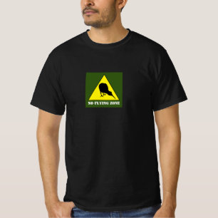 Camiseta Nova Zelândia, Kiwi Bird & No Flying Zone /Aotearo