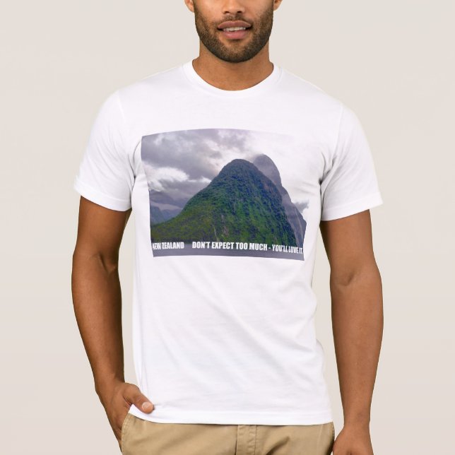 Camiseta Nova Zelândia não espera demasiado - você amá-lo-á (Frente)