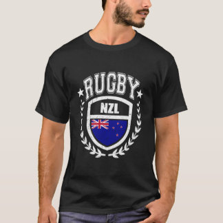 Camiseta Nova Zelândia Rugby Gear Nova Zelândia Flag Sport