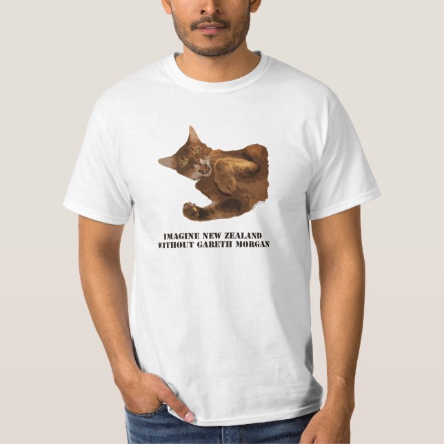 Camiseta Nova Zelândia sem o t-shirt de Gareth Morgan (Frente)