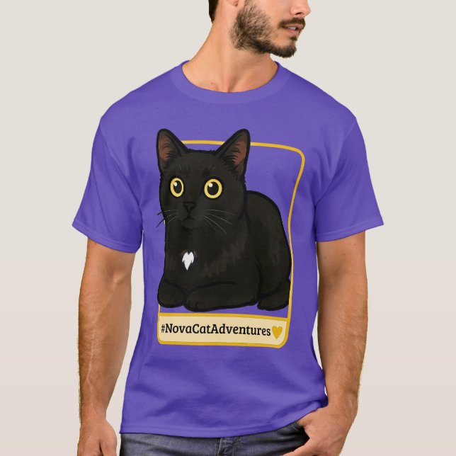 Camiseta #NovaCatAdventures | v1 - T-shirt (Frente)