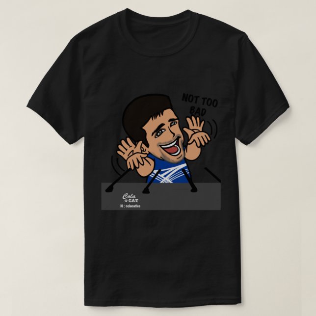 Camiseta Novak Djokovic - Não muito ruim (Frente do Design)