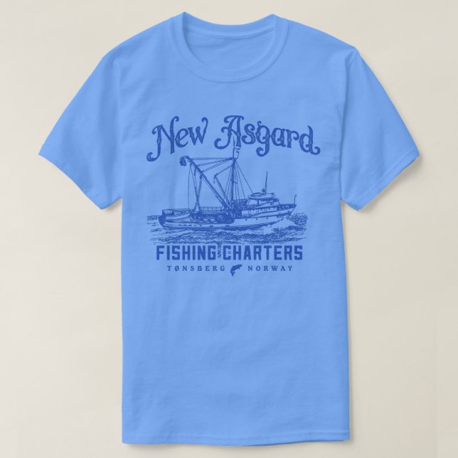Camiseta Novas Cartas de Pesca de Asgard (Frente do Design)