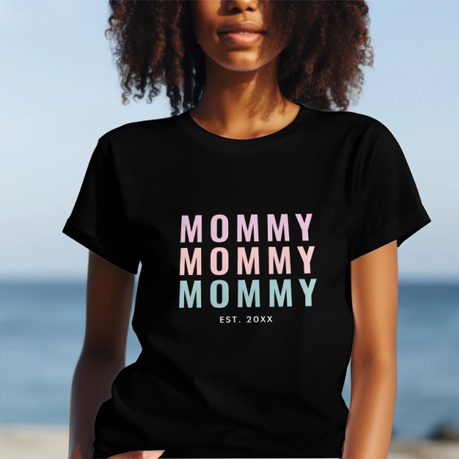 Camiseta Novas Mamães Estabelecidas e Dias de as mães (Criador carregado)