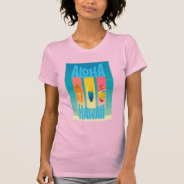 Camiseta Novas Vibrações de Férias da Moda Desenhos Camiset