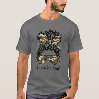 Camiseta Novata Menina Mensageira Cabelo Sol Camuflagem Bir