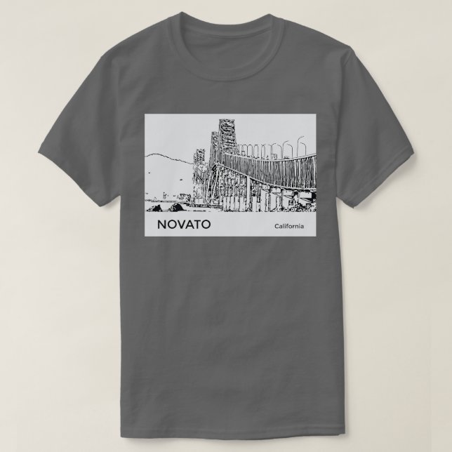 Camiseta Novato California TShirt (Frente do Design)