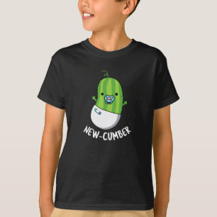 Camiseta Novato Engraçado Veggie Pepino Pun Dark BG