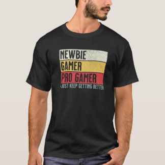 Camiseta Novato, Jogador, Videos games Engraçados Para Joga