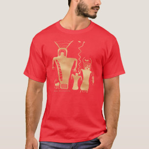 Camiseta Nove aliens da garganta da milha '