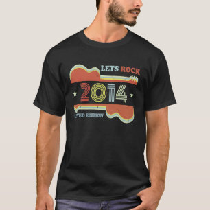 Camiseta Nove Aniversário, Violão Vintage Retro Deixa Rock