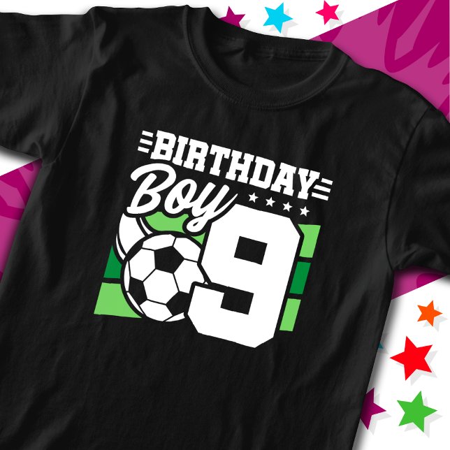 Camiseta Nove anos de futebol Festa de Futebol Nono Anivers (Criador carregado)