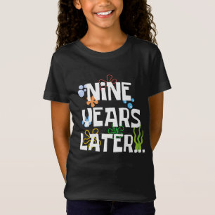 Camiseta Nove anos depois, engraçada 9ª Festa de aniversári