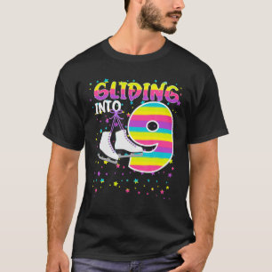 Camiseta Nove Crianças De Aniversário A Ir Para 9 Anos De