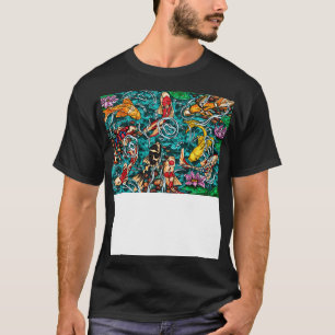 Camiseta Nove koi pescam numa lagoa japonesa
