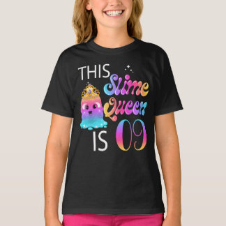 Camiseta Nove Presentes de Aniversário da Rainha Slime para