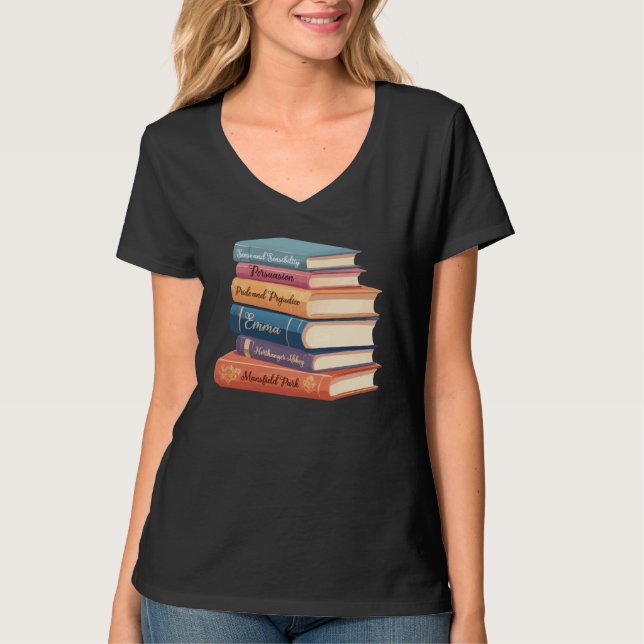 Camiseta Novelas de Jane Austen VII (Frente)