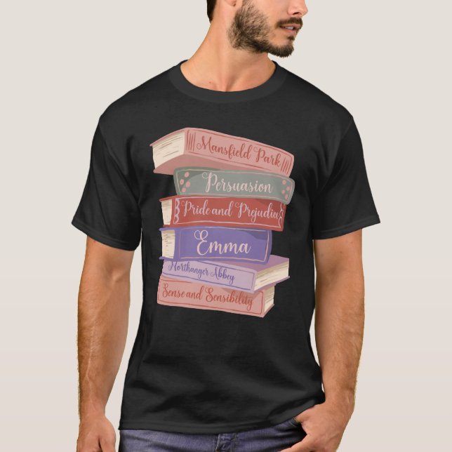 Camiseta Novels V de Jane Austen (Frente)