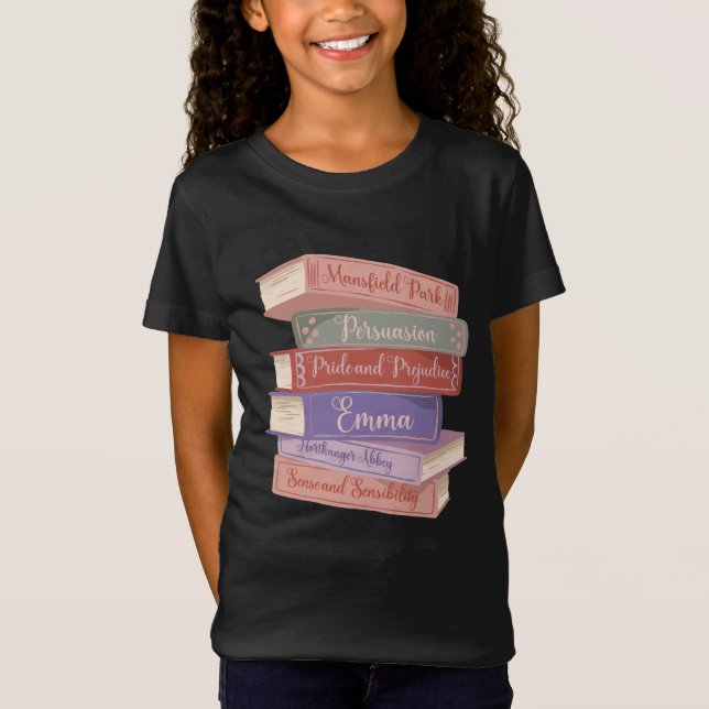 Camiseta Novels V de Jane Austen (Frente)