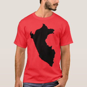 Camiseta Novelty Peruvians Peruano Peruana Entalhou Mapa