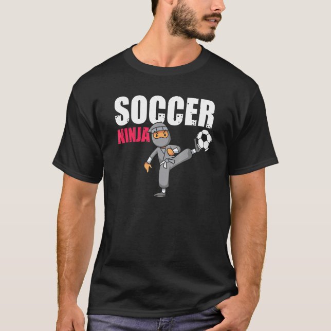 Camiseta Novelty Sporty Ninjas Soccer Goalkeepers Luta cont (Frente)