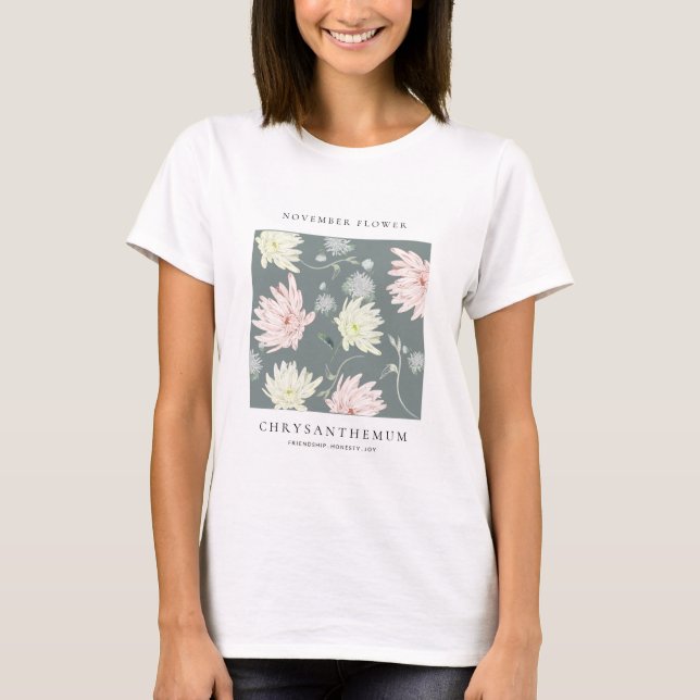 Camiseta November Birth Month Flower T-Shirt (Frente)