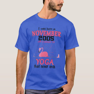 Camiseta NOVEMBRO DE 2005 Com Paixão Por Ioga Que Nunca