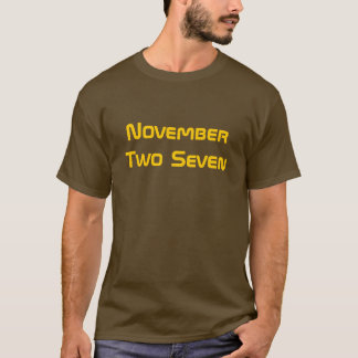 Camiseta Novembro dois sete