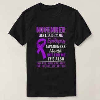 Camiseta Novembro é mês de conscientização sobre epilepsia