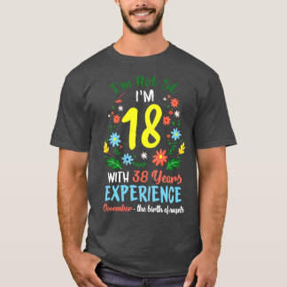 Camiseta Novembro Meninas Flores De 56 Anos De Im Não 56 B