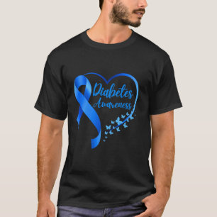 Camiseta Novembro Vestimos Uma Consciência Azul Diabetes Ti