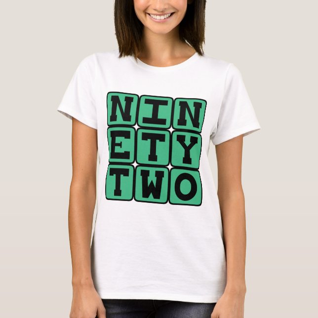 Camiseta Noventa e Dois, Número 92 (Frente)