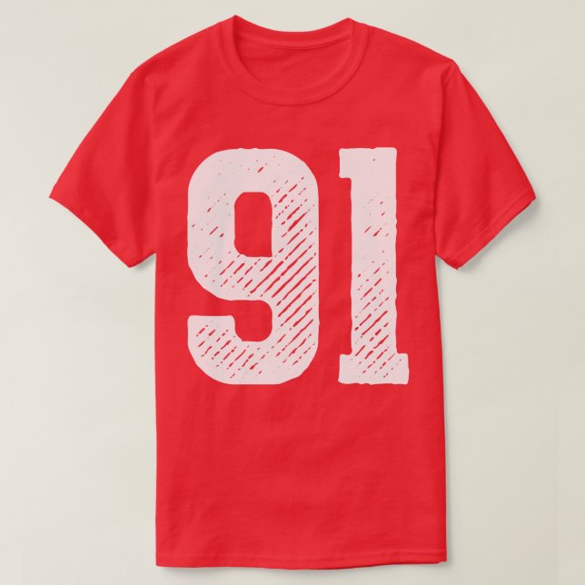 Camiseta Noventa e um 2 (Frente do Design)