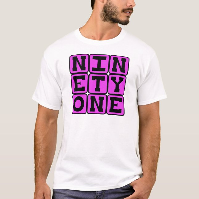 Camiseta Noventa e Um, Número 91 (Frente)