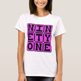 Camiseta Noventa e Um, Número 91