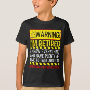 Camiseta Novidade de Aposentadoria para Homens Mulheres Pai