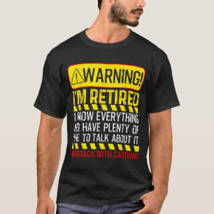 Camiseta Novidade de Aposentadoria para Homens Mulheres Pai