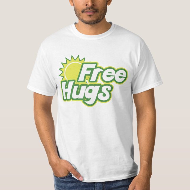 Camiseta Novidade de Free Hugs (Frente)
