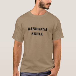Camiseta Novidade do CRÂNIO do BANDANNA do código da frau