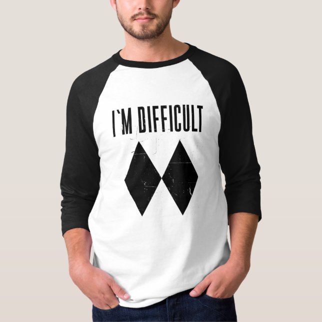 Camiseta Novidade do Diamante Negro Duplo do Esqui (Frente)