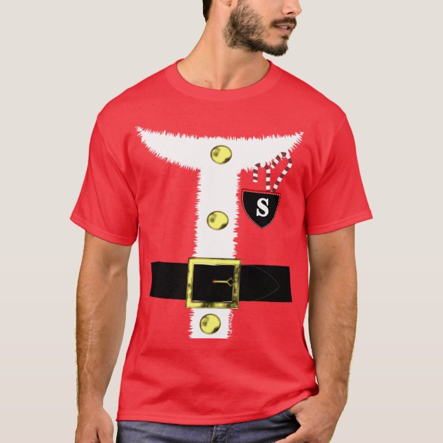 Camiseta Novidade do Natal Santa Claus Figurino (Frente)